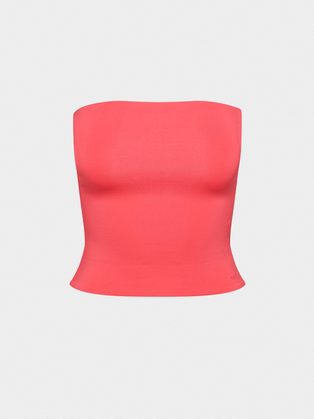 Aritzia Contour Tube Top Red Coral Strapless Double Lined Size M